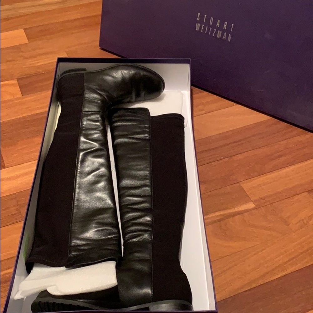 Stuart Weitzman Black 5050 Boot, Size 7!
